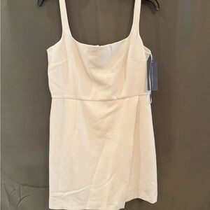 Elegant Cream Sleeveless Dress